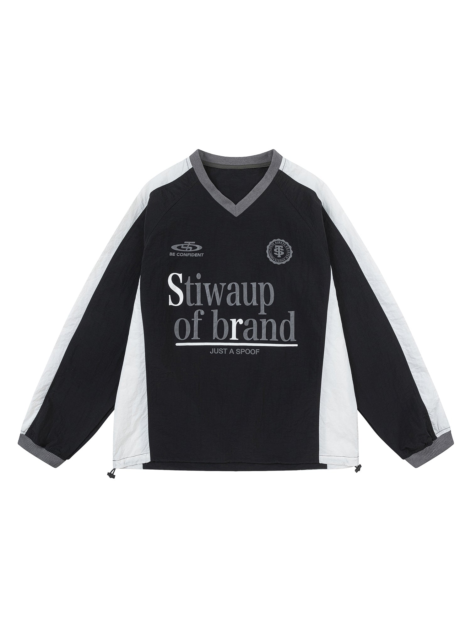 Thesupermade – Langärmliges Retro-Patchwork-T-Shirt von Thesupermade 