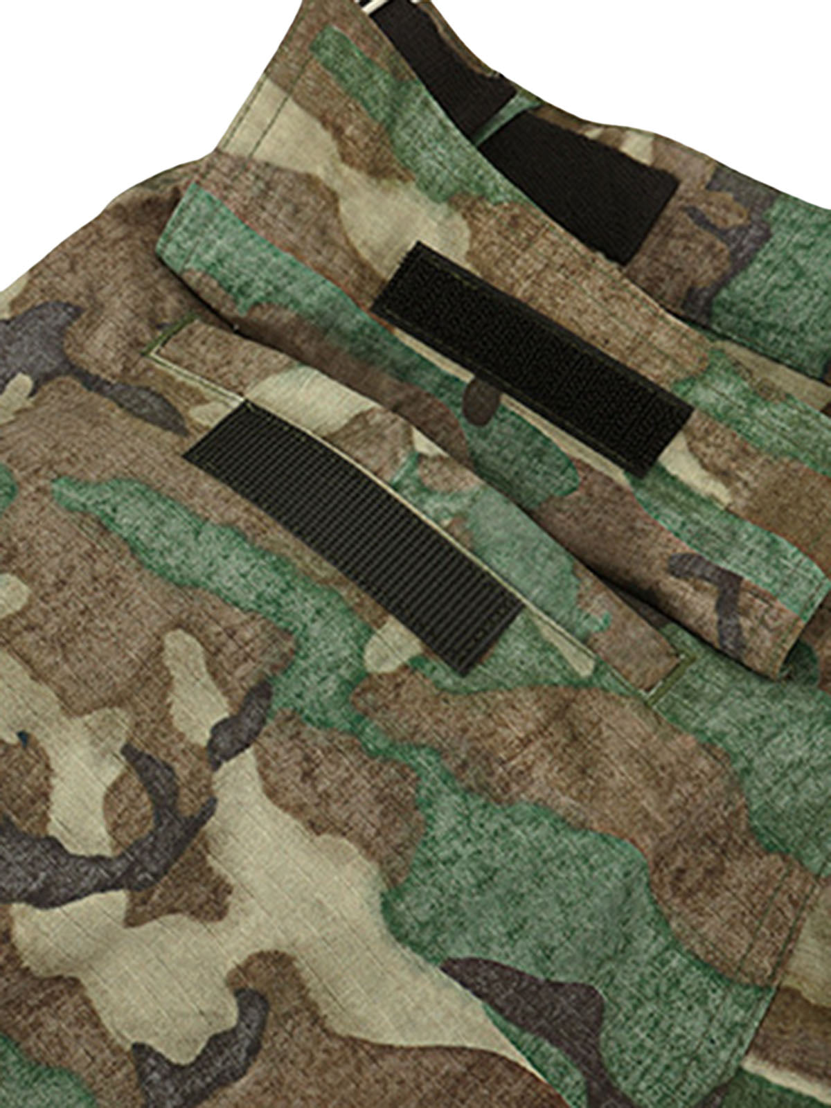 Camouflage Adjustable Belt Cargo Pants