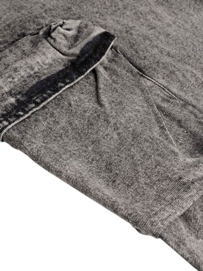 Thesupermade Washed Multi-pocket Cargo Jeans