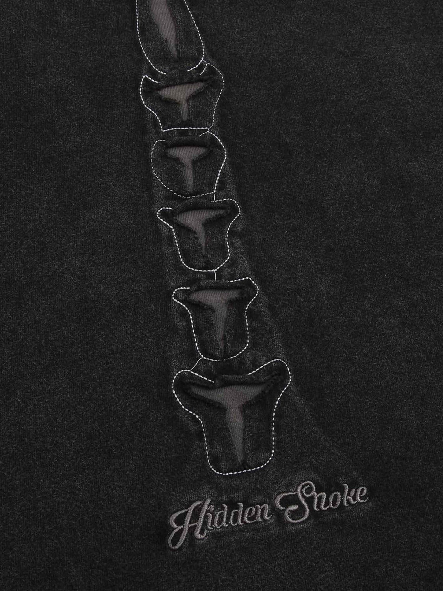 Dark Bones Washed Short-sleeved T-shirt - 1627