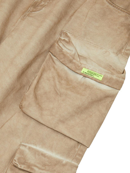 Thesupermade Vintage Wasteland Style Multi Pocket Work Pants