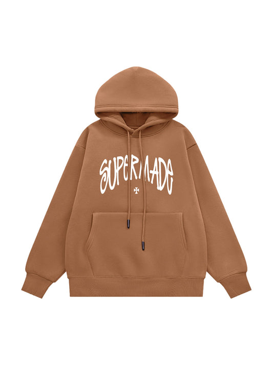 Thesupermade Kapuzenpullover mit interessantem Buchstaben-Print 