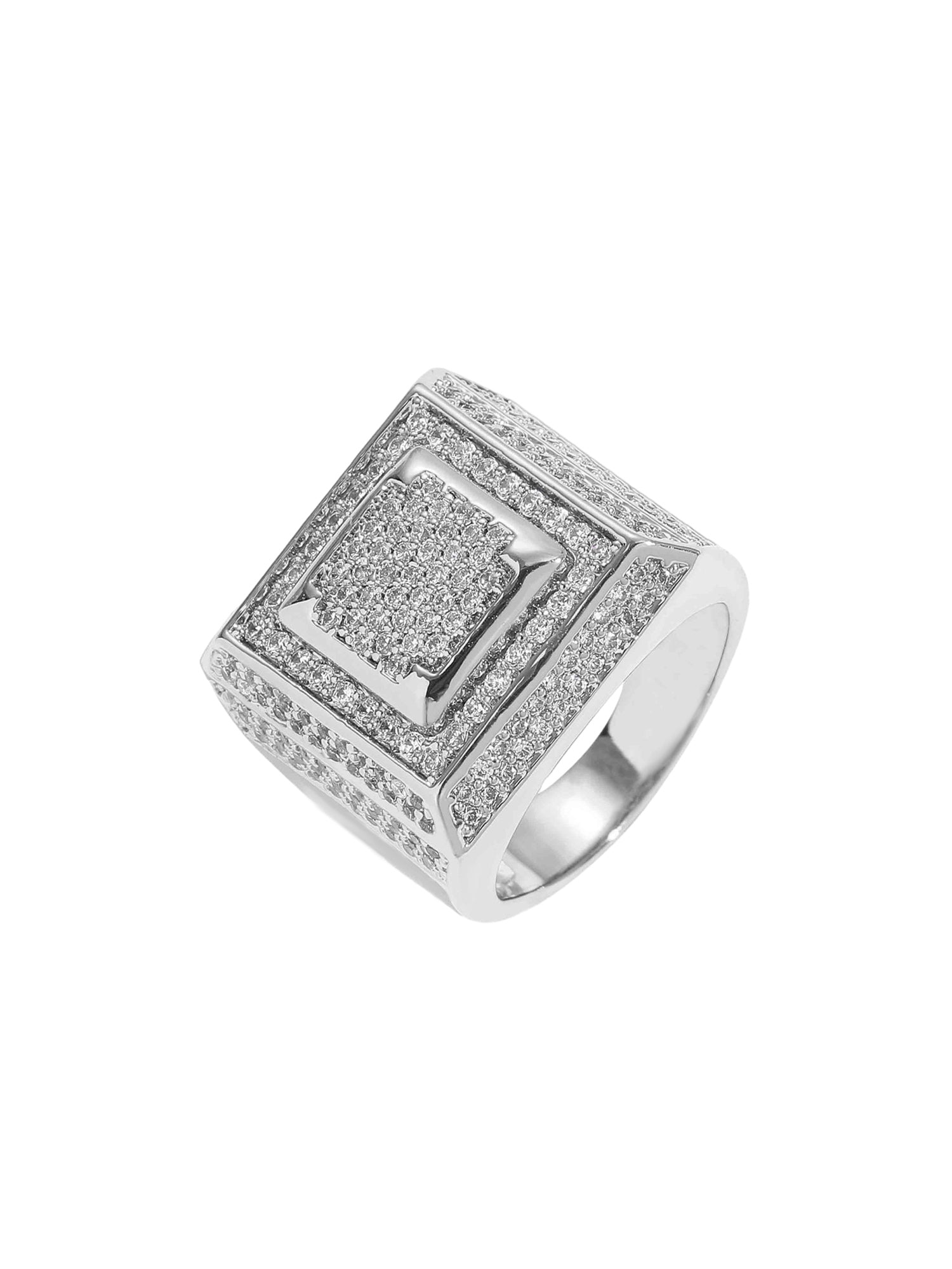 Thesupermade Hip Hop Zirkonia Ring 