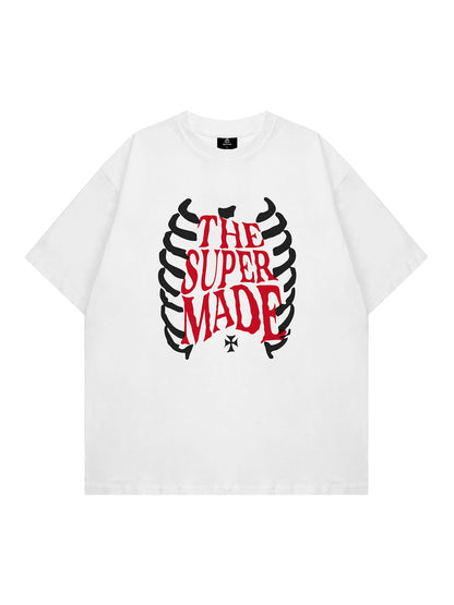 Thesupermade Skull Print T-shirt