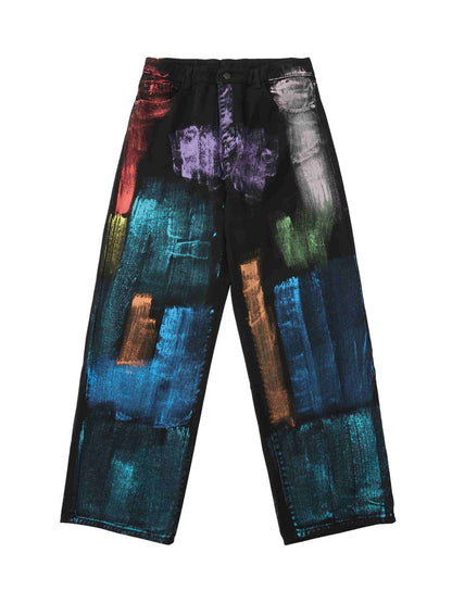 Thesupermade Jeans mit Aquarell-Print – 1582 