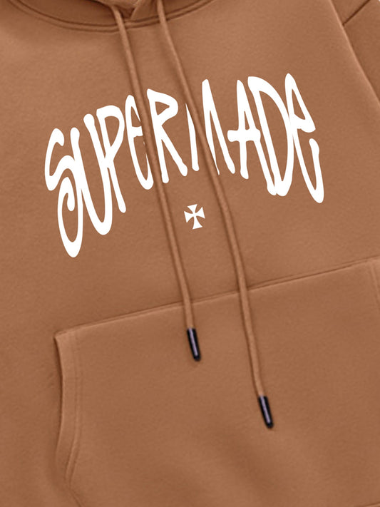 Thesupermade Kapuzenpullover mit interessantem Buchstaben-Print 