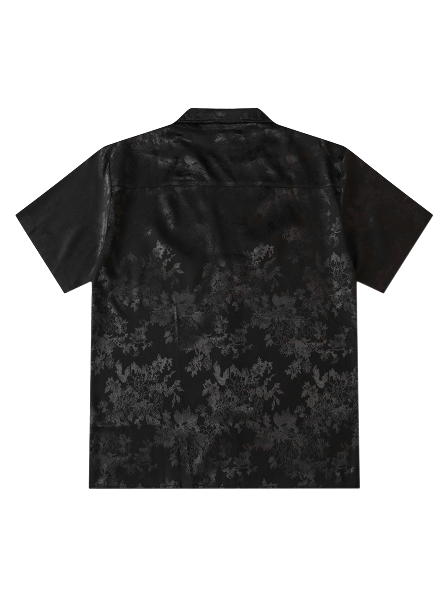 Thesupermade Blätter Muster Schwarze Vintage Shirts 