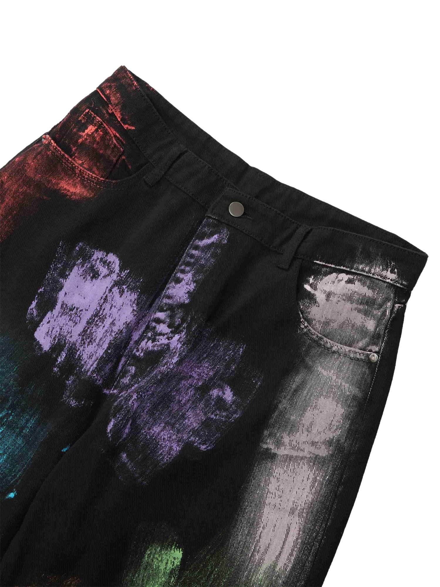 Thesupermade Jeans mit Aquarell-Print – 1582 