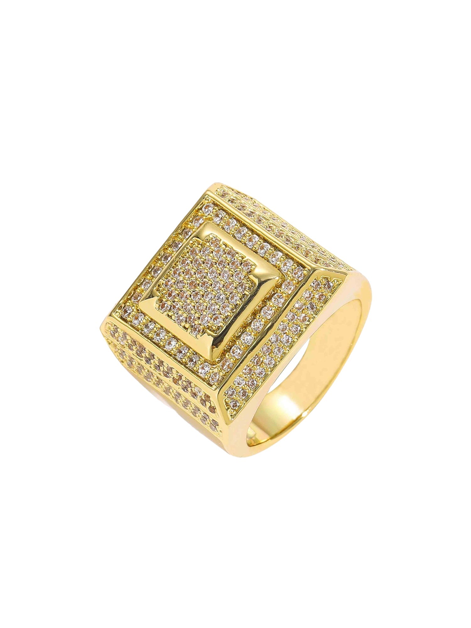 Thesupermade Hip Hop Zirkonia Ring 