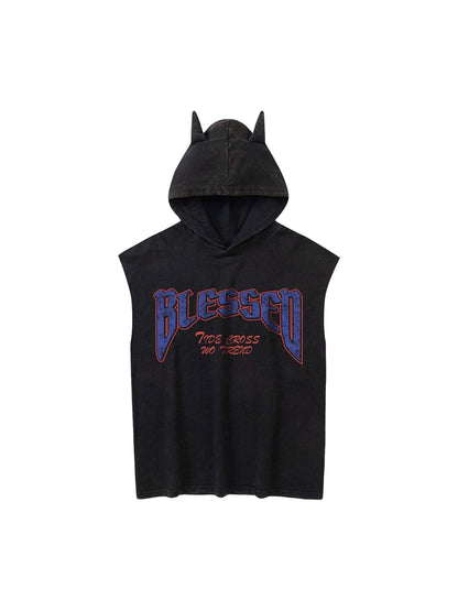 Thesupermade Washed Hooded Cotton Undershirt