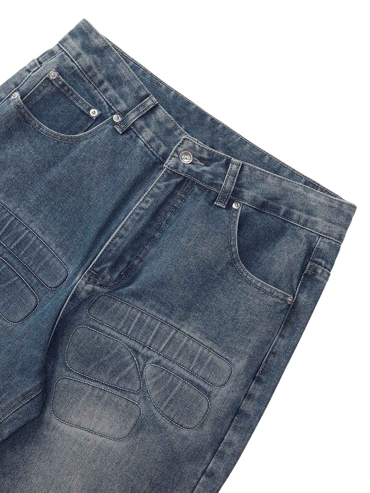 Thesupermade High Street verwaschene zerrissene Jeans – 2223
