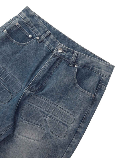 Thesupermade High Street verwaschene zerrissene Jeans – 2223