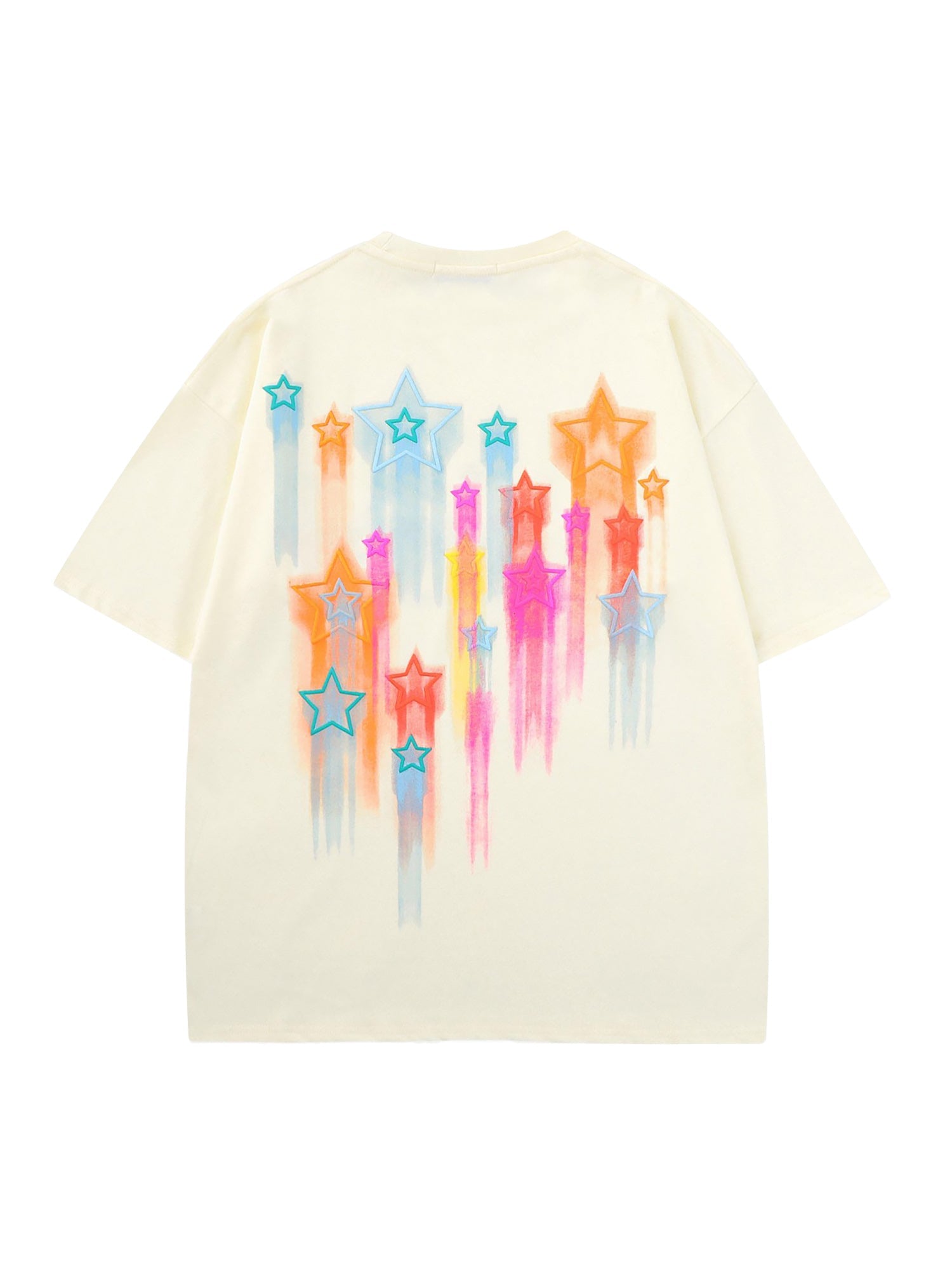 Thesupermade Colorful Full Of Stars Printed T-shirt