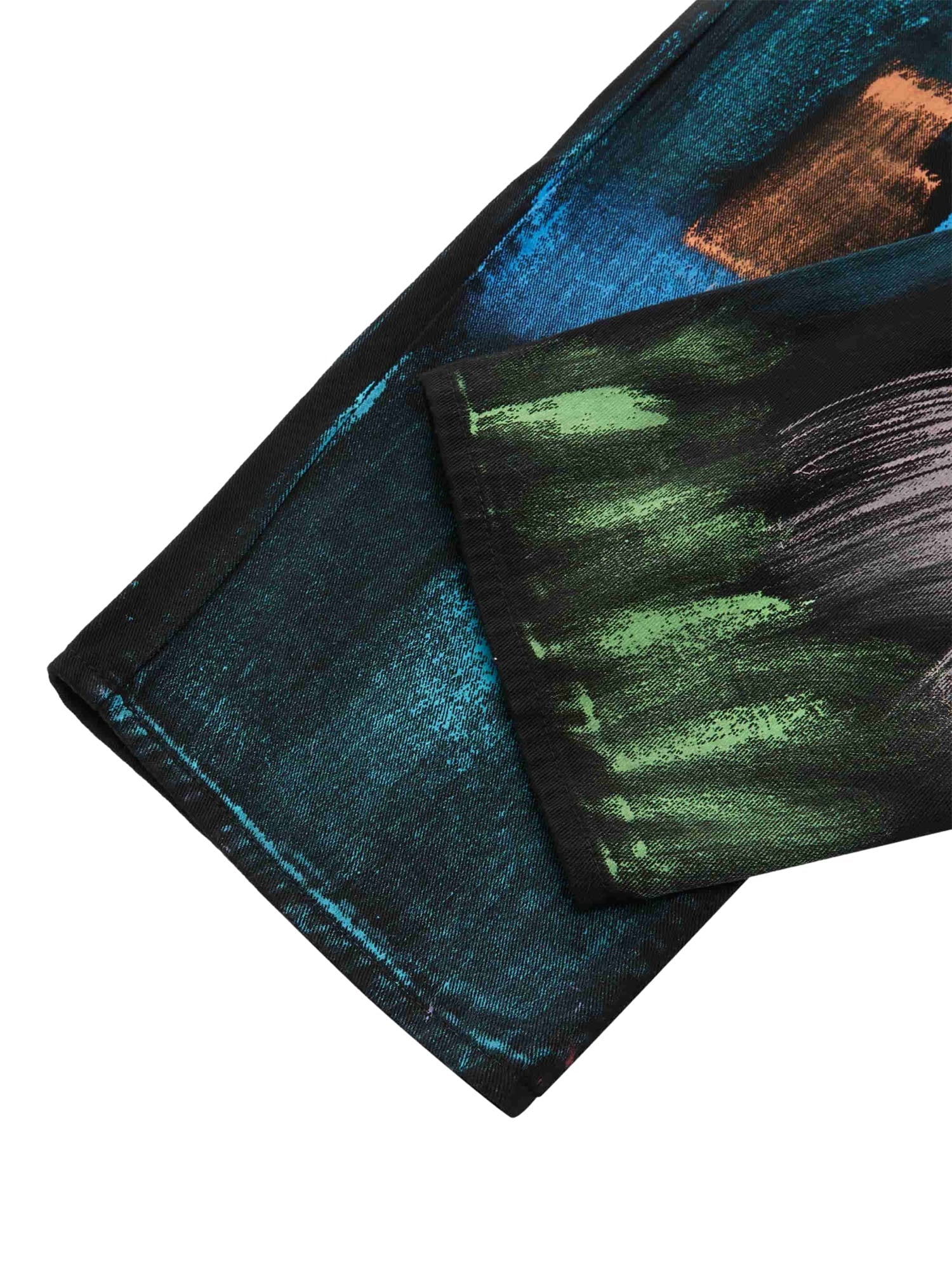 Thesupermade Jeans mit Aquarell-Print – 1582 