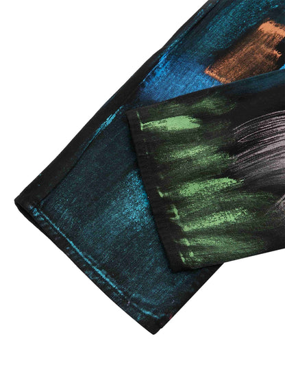 Thesupermade Jeans mit Aquarell-Print – 1582 