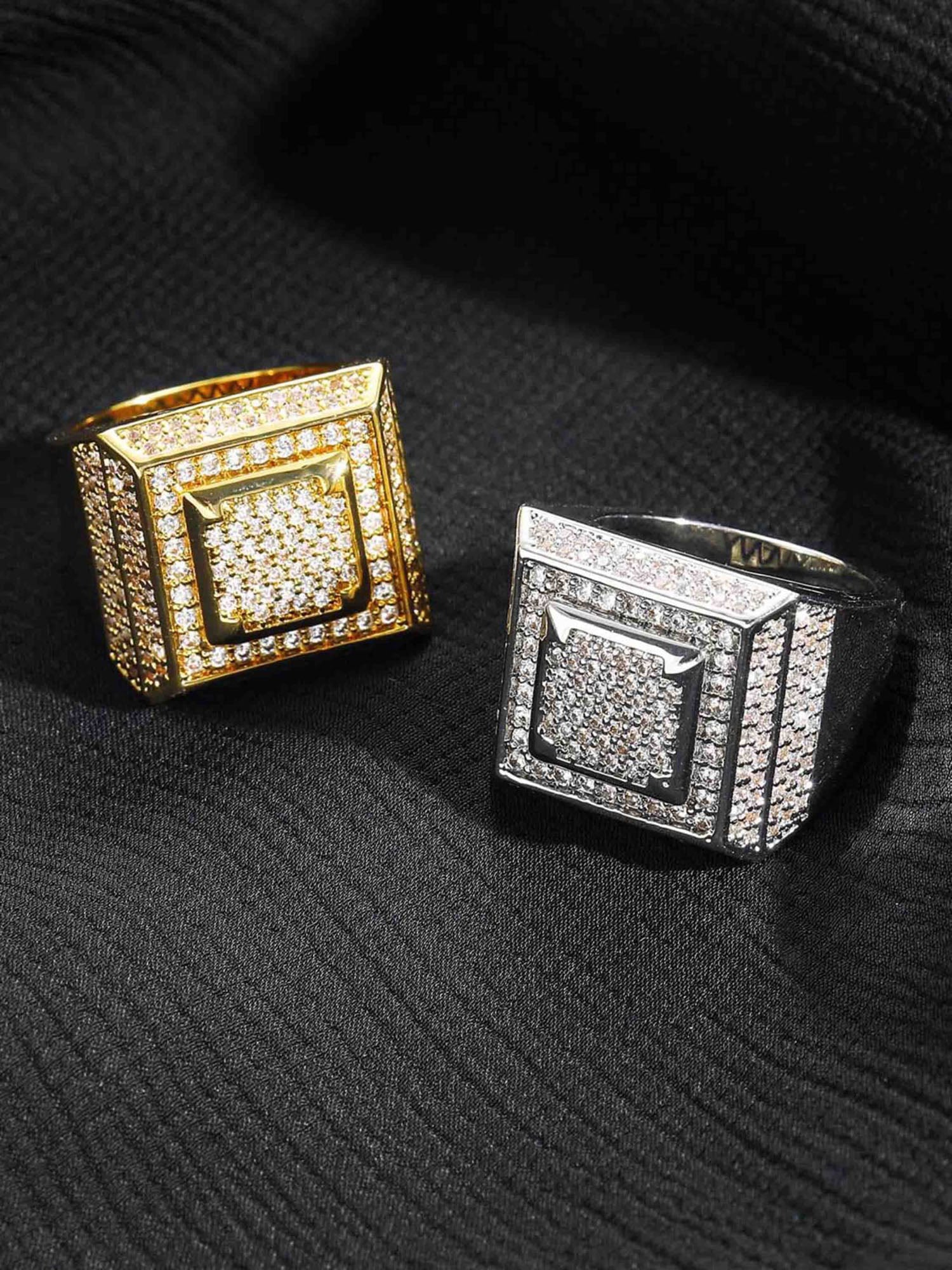 Thesupermade Hip Hop Zirkonia Ring 