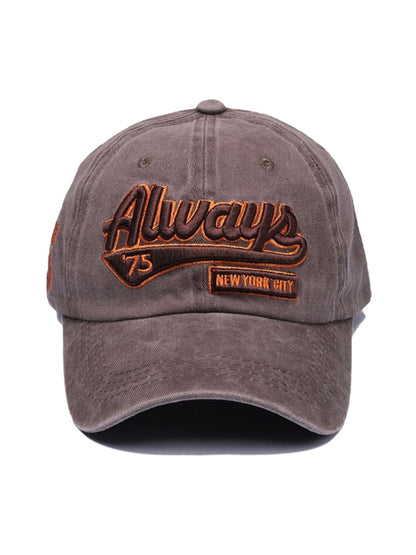 Thesupermade Vintage Embroidered Denim Washed Baseball Cap