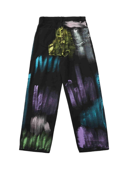 Thesupermade Jeans mit Aquarell-Print – 1582 