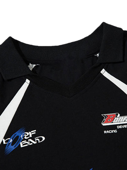 Thesupermade Herren-Poloshirt mit Vintage-Revers 