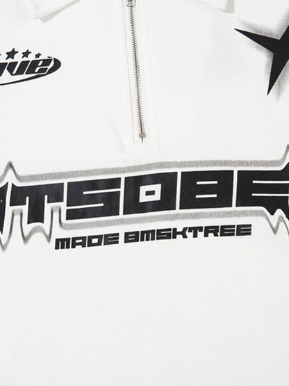 Thesupermade High Street Racing Langarm-Poloshirt – 1980 