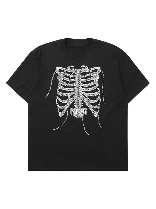 Thesupermade Street Skull Print T-shirt