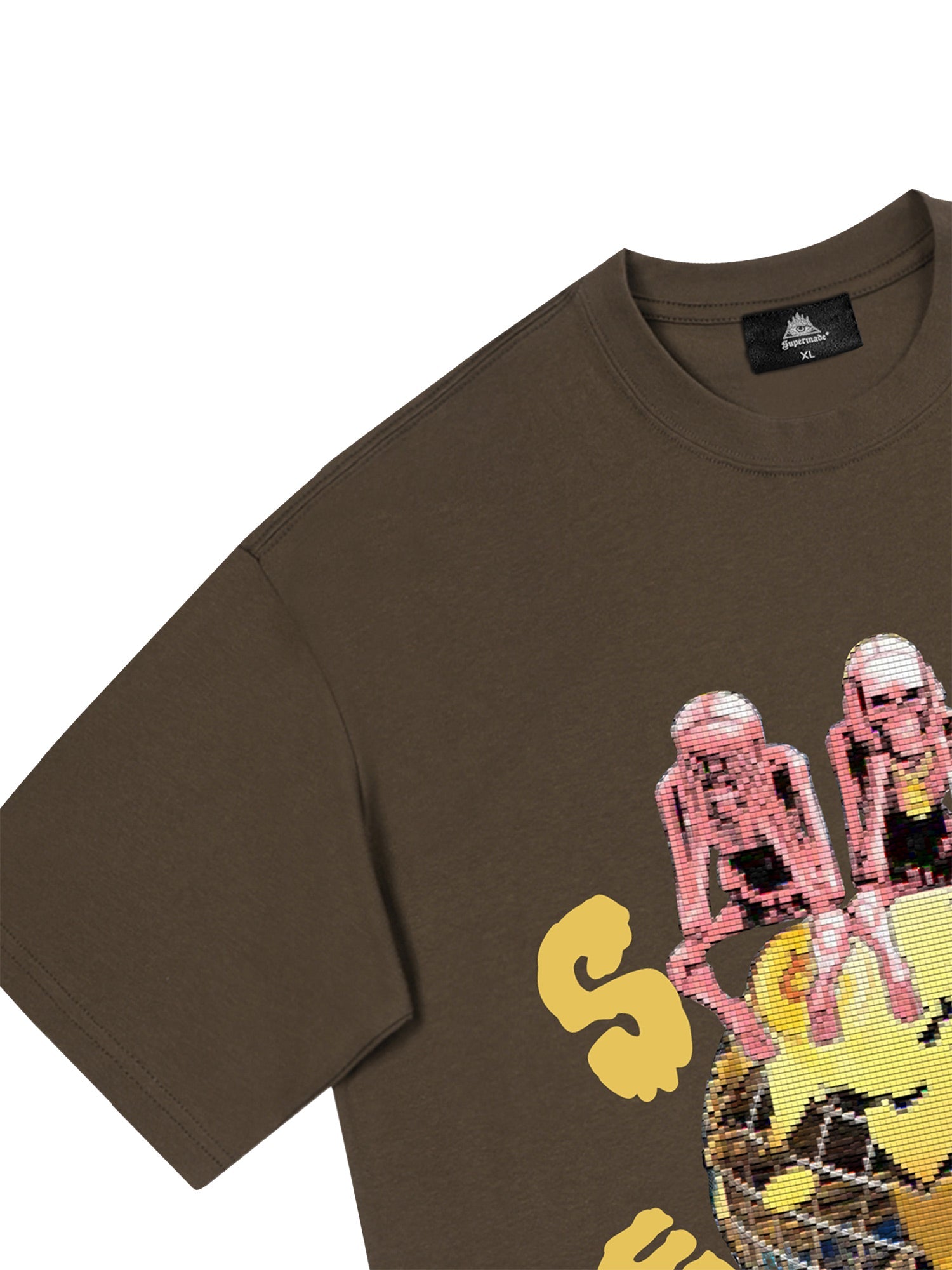 Thesupermade – T-Shirt mit Retro-Totenkopf-Aufdruck 