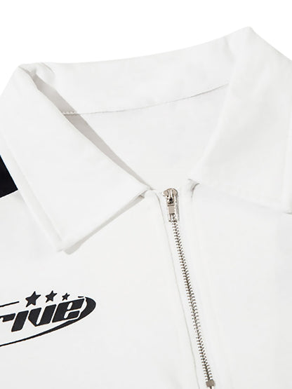 Thesupermade High Street Racing Langarm-Poloshirt – 1980 