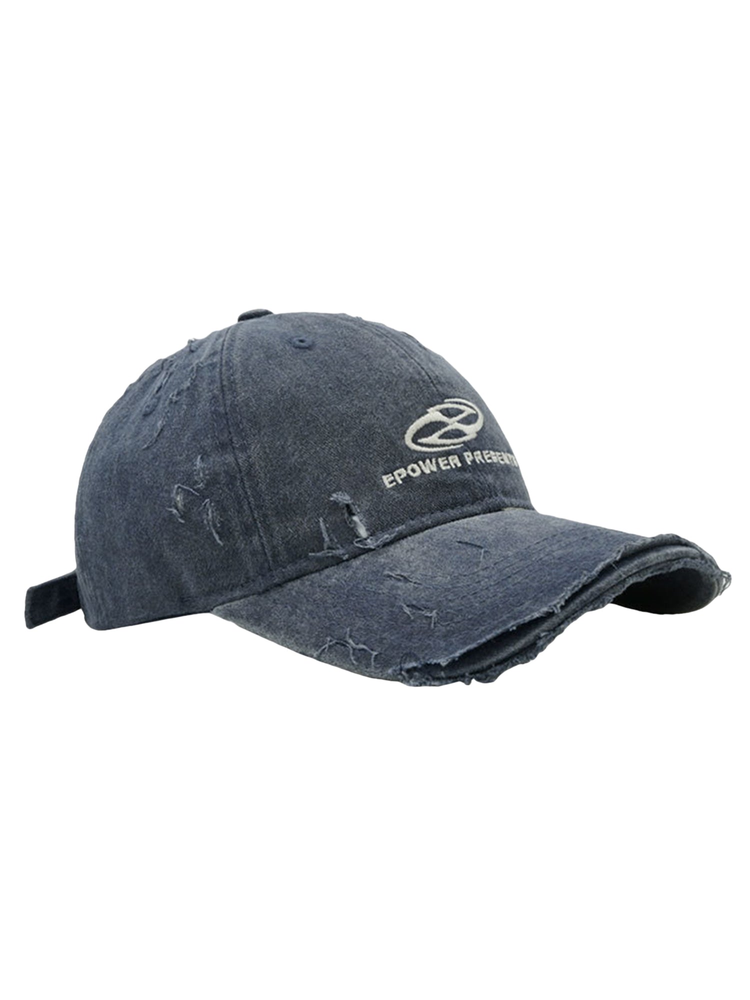 Thesupermade – Baseballkappe aus zerrissenem Denim – 2028 
