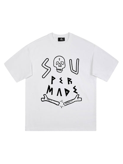 Thesupermade Skull Print T-shirt - 1991