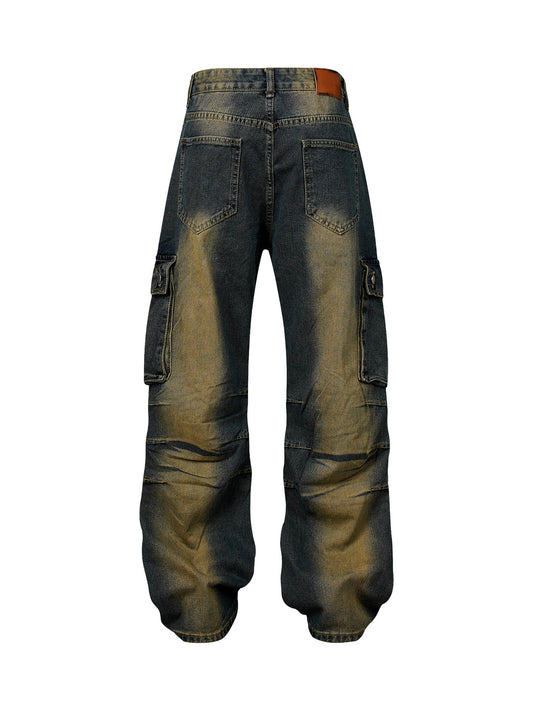 Thesupermade – verwaschene Distressed-Jeans im amerikanischen Street-Style – 2236