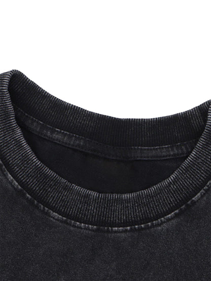 Thesupermade Hip Hop Washed Vintage Do-over T-shirt