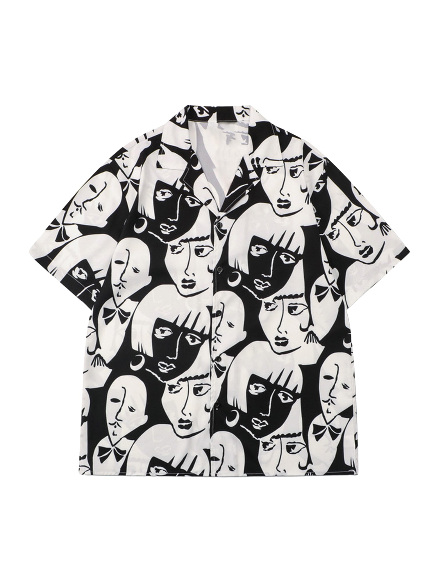 Multi-Face Print Summer Short Set