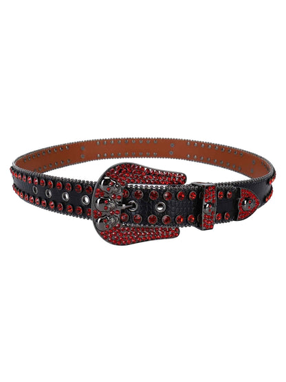 Thesupermade Hip Hop Rhinestone Belt - 1860