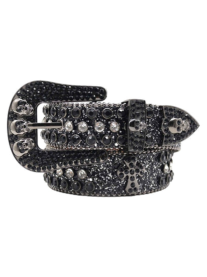 Thesupermade Rhinestone Beaded Belt - 1822