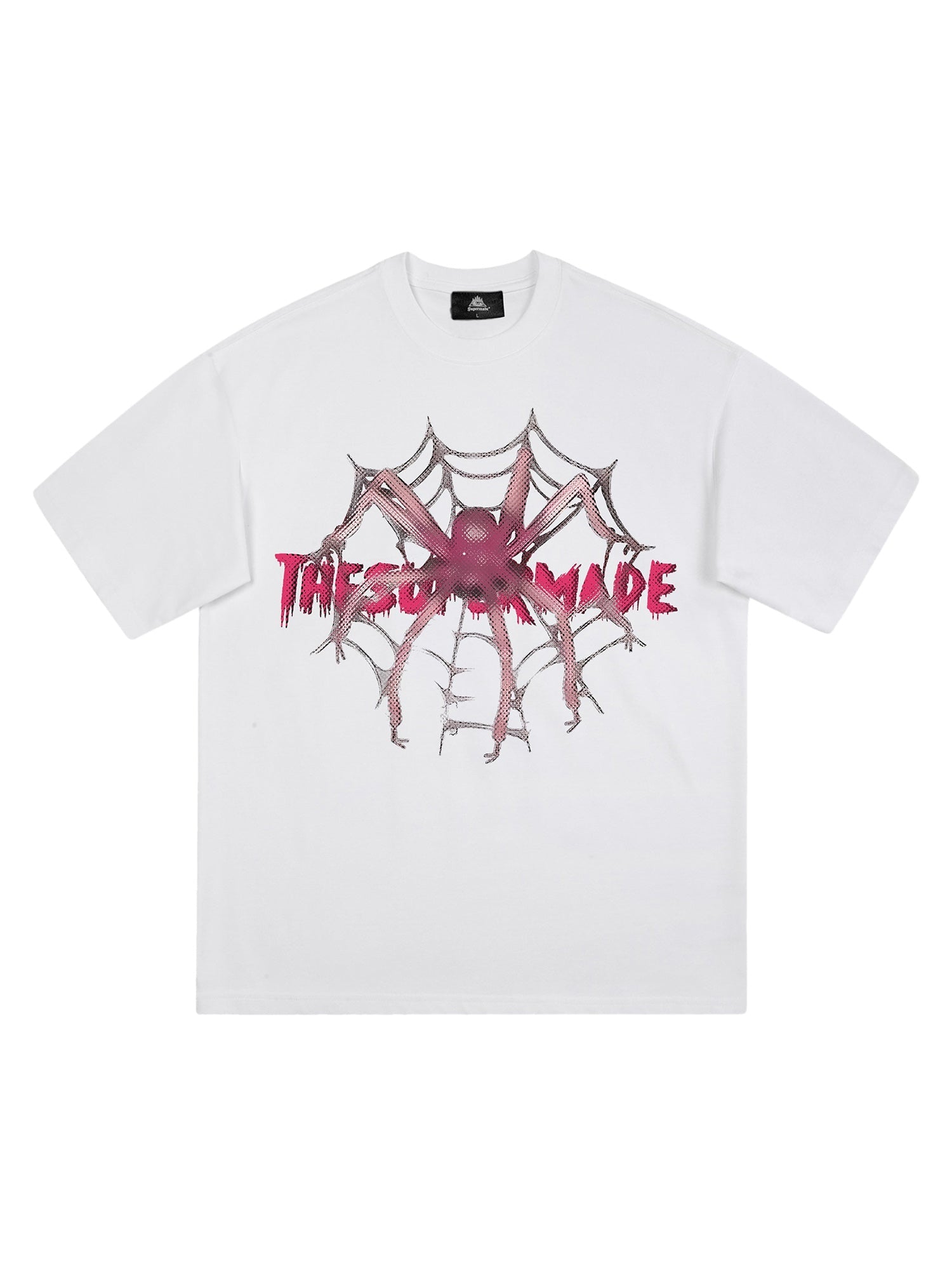 Thesupermade Pink Diamond Spider Hip Hop T-shirt