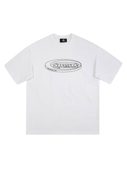 Thesupermade Font Logo Printing T-shirt