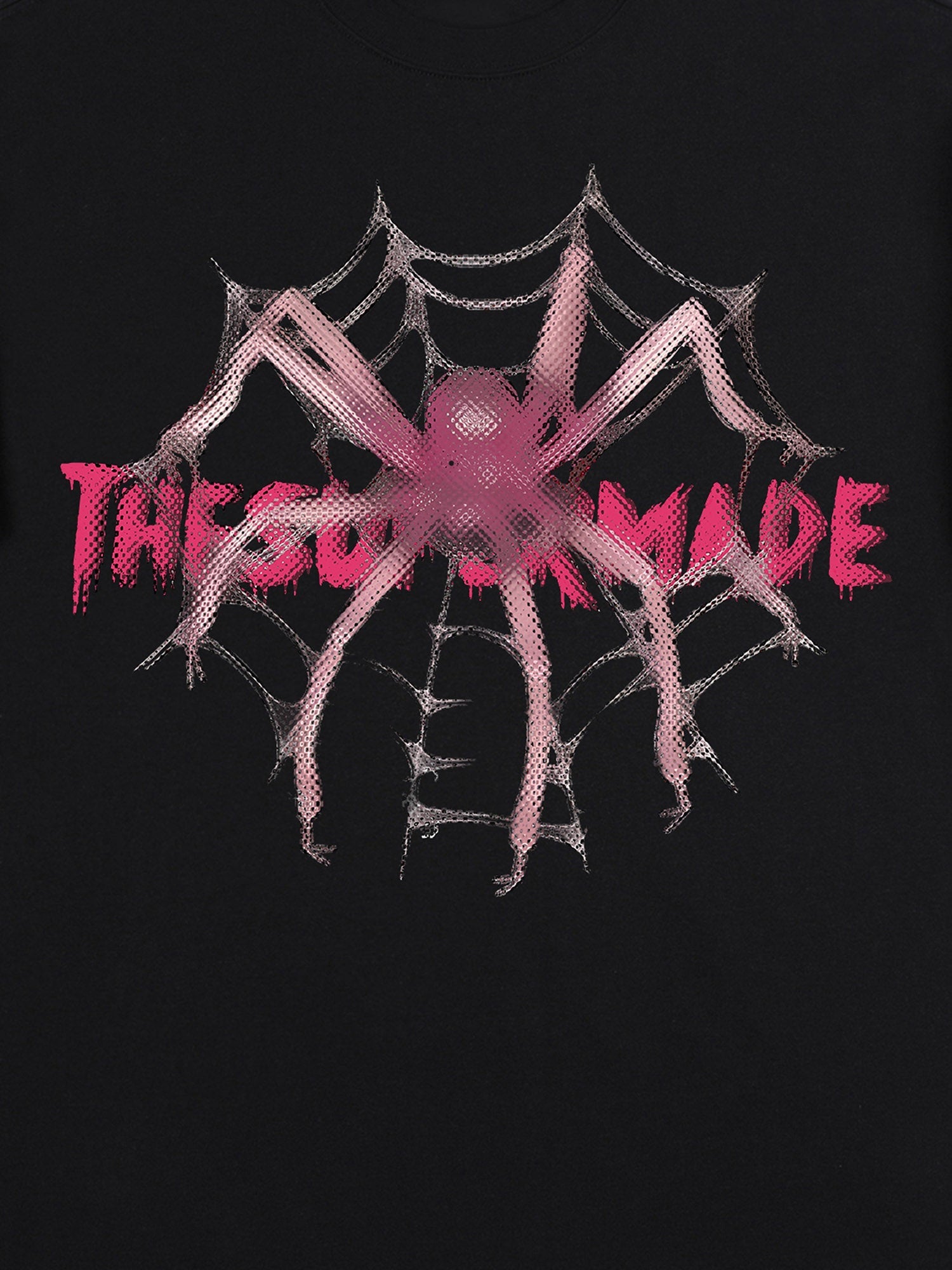 Thesupermade Pink Diamond Spider Hip Hop T-shirt