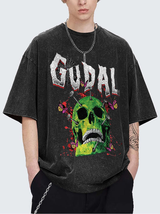 Thesupermade – Gewaschenes und gealtertes Vintage-T-Shirt 