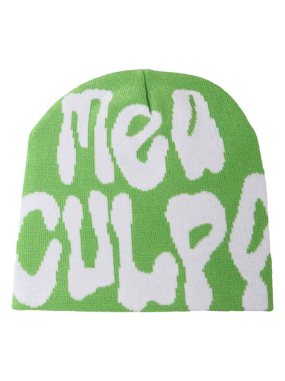 Thesupermade Strickmütze mit Buchstaben 
