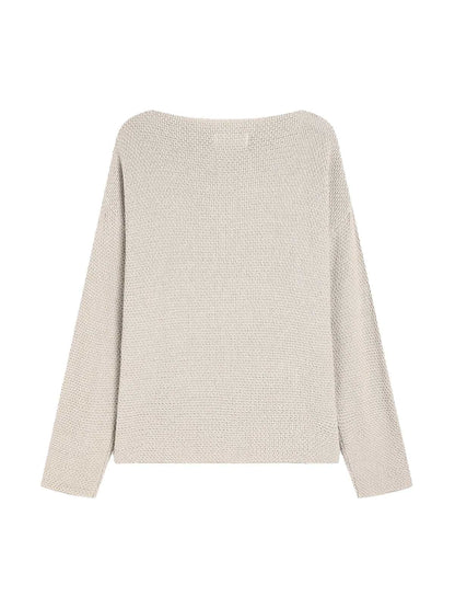 Thesupermade Star Cutout Boatneck Sweater