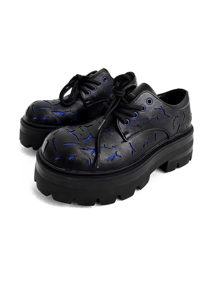 Thesupermade High Street Crackle Leather Shoes - 2182