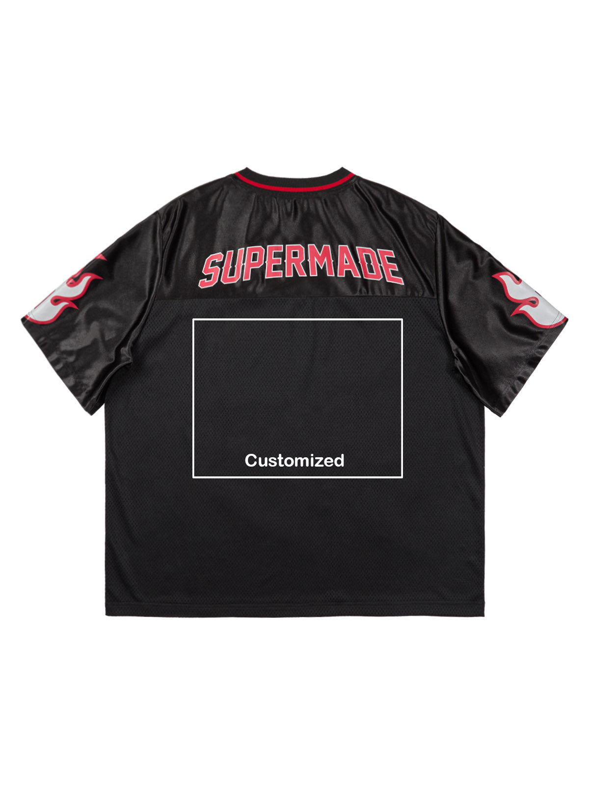Original Flame Print Football Jersey T-Shirt